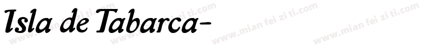 Isla de Tabarca字体转换